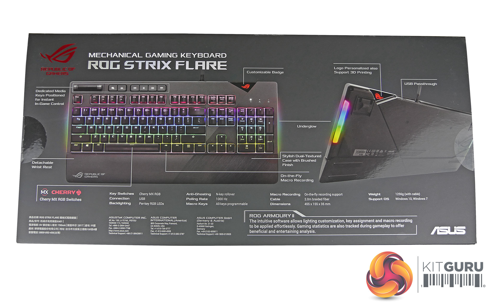 ASUS ROG Strix Flare RGB Mechanical Keyboard Review | KitGuru