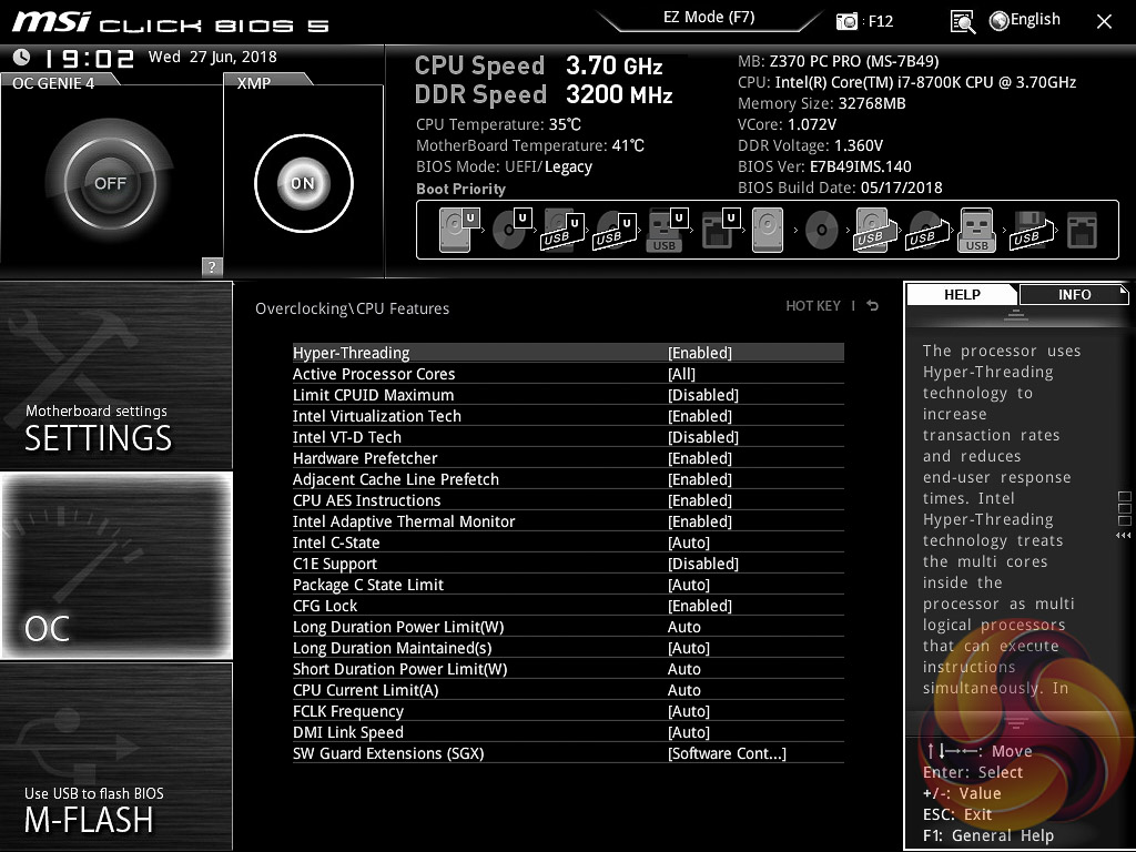 Msi Z370 Pc Pro Motherboard Review Kitguru Part 4