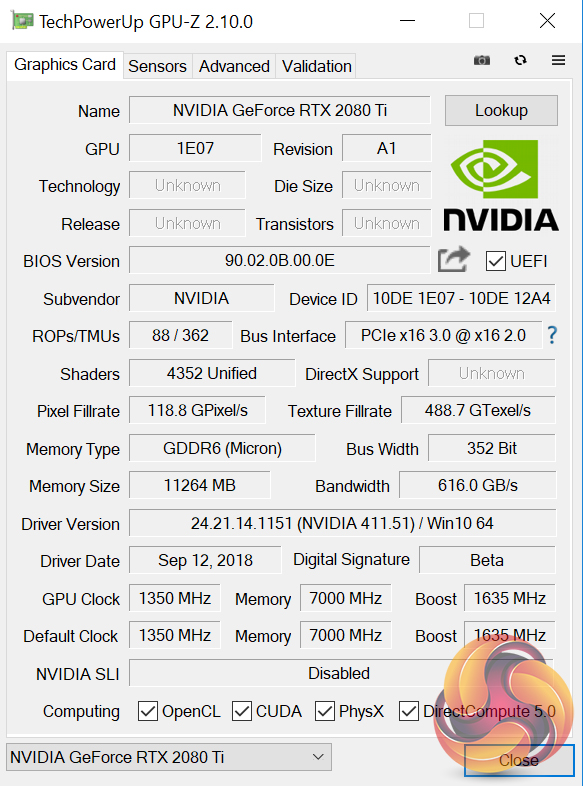 Dårlig skæbne føle Fange Nvidia RTX 2080 Ti Founders Edition 11GB Review | KitGuru- Part 5