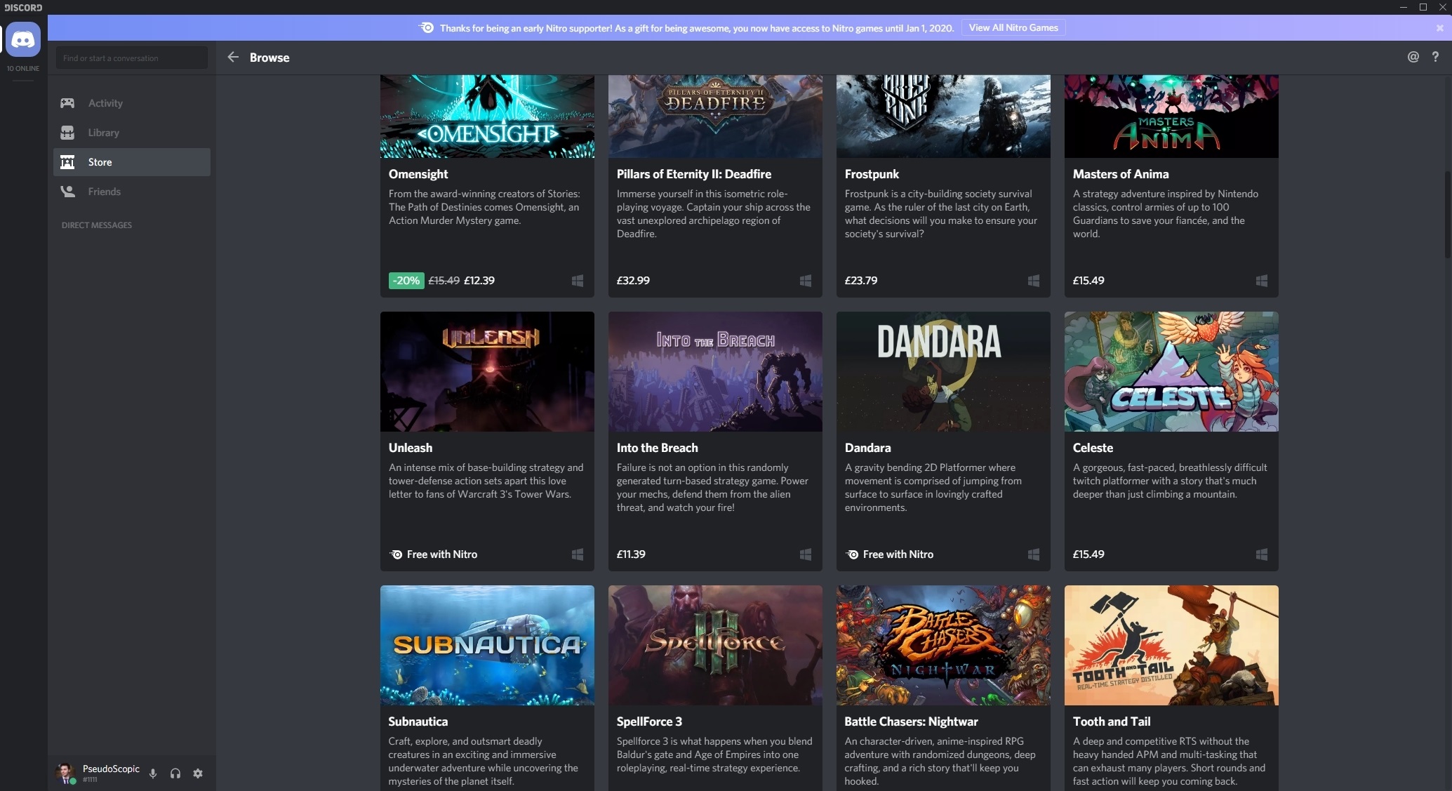 Discord Sets Sights on Steam, Adds Free Games, Launches Game Store