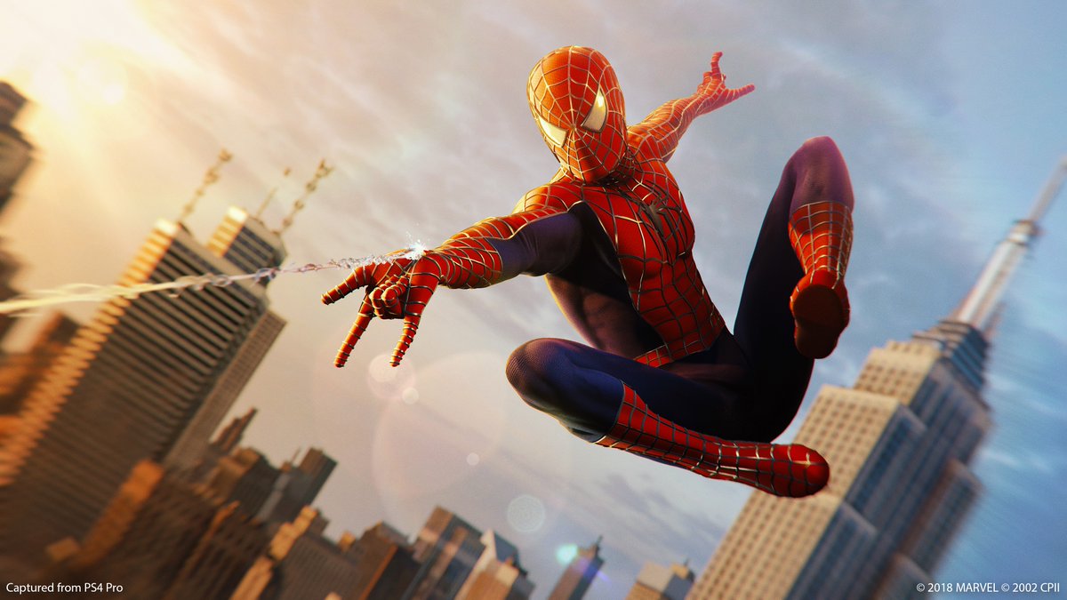 Insomniac's Spider-Man gets Sam Raimi's movie suit as a Insomniac's Spider-Man gets Sam Raimi's movie suit as a