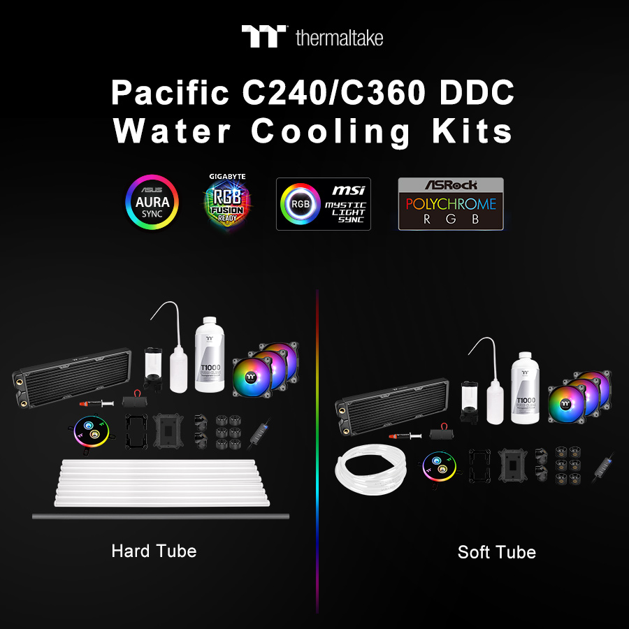 Thermaltake C240 DDC Hard Tube Liquid Cooling Kit Review