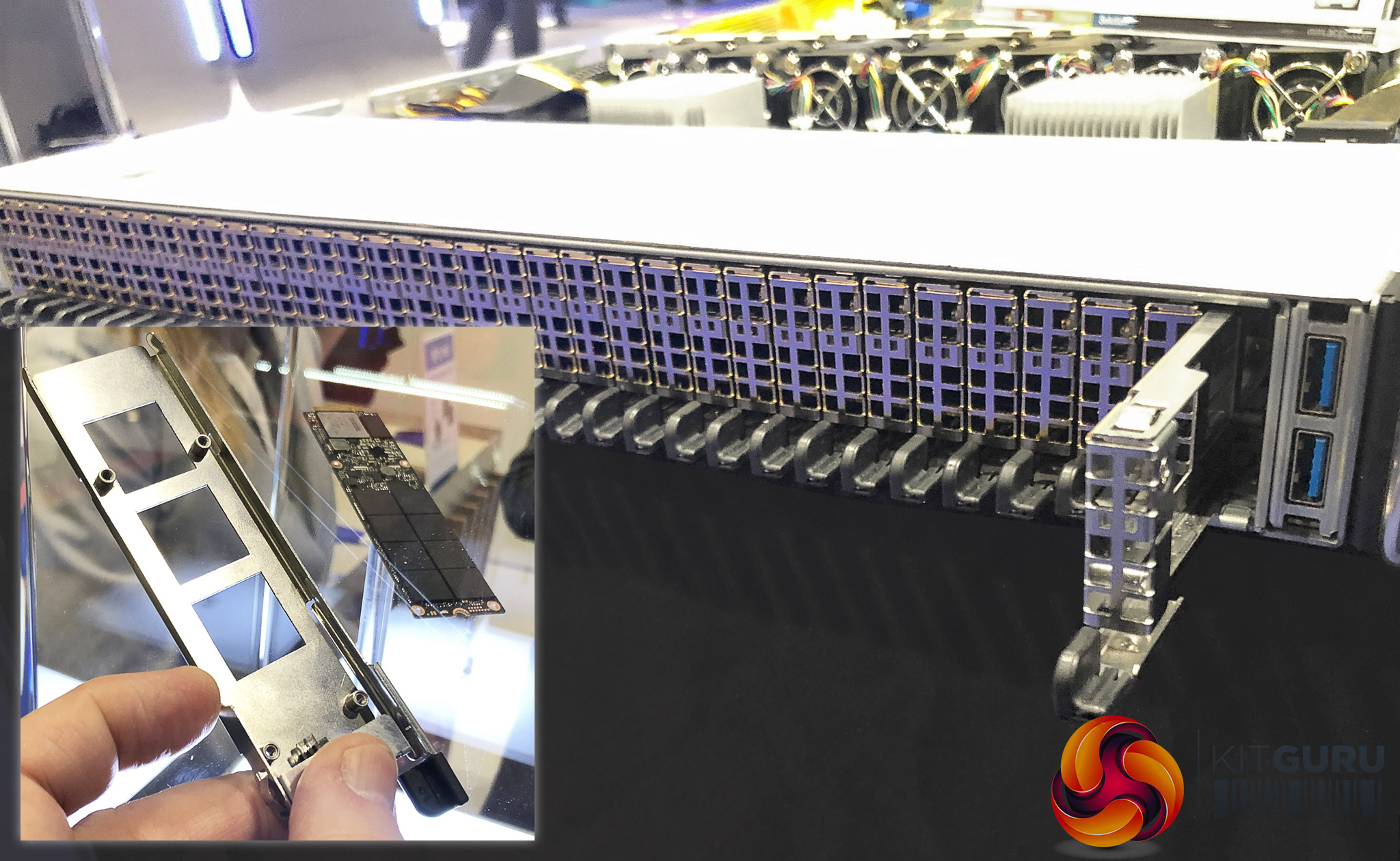 frill lighed national 576TB SSD storage systems under 45mm high at Cloud Expo | KitGuru