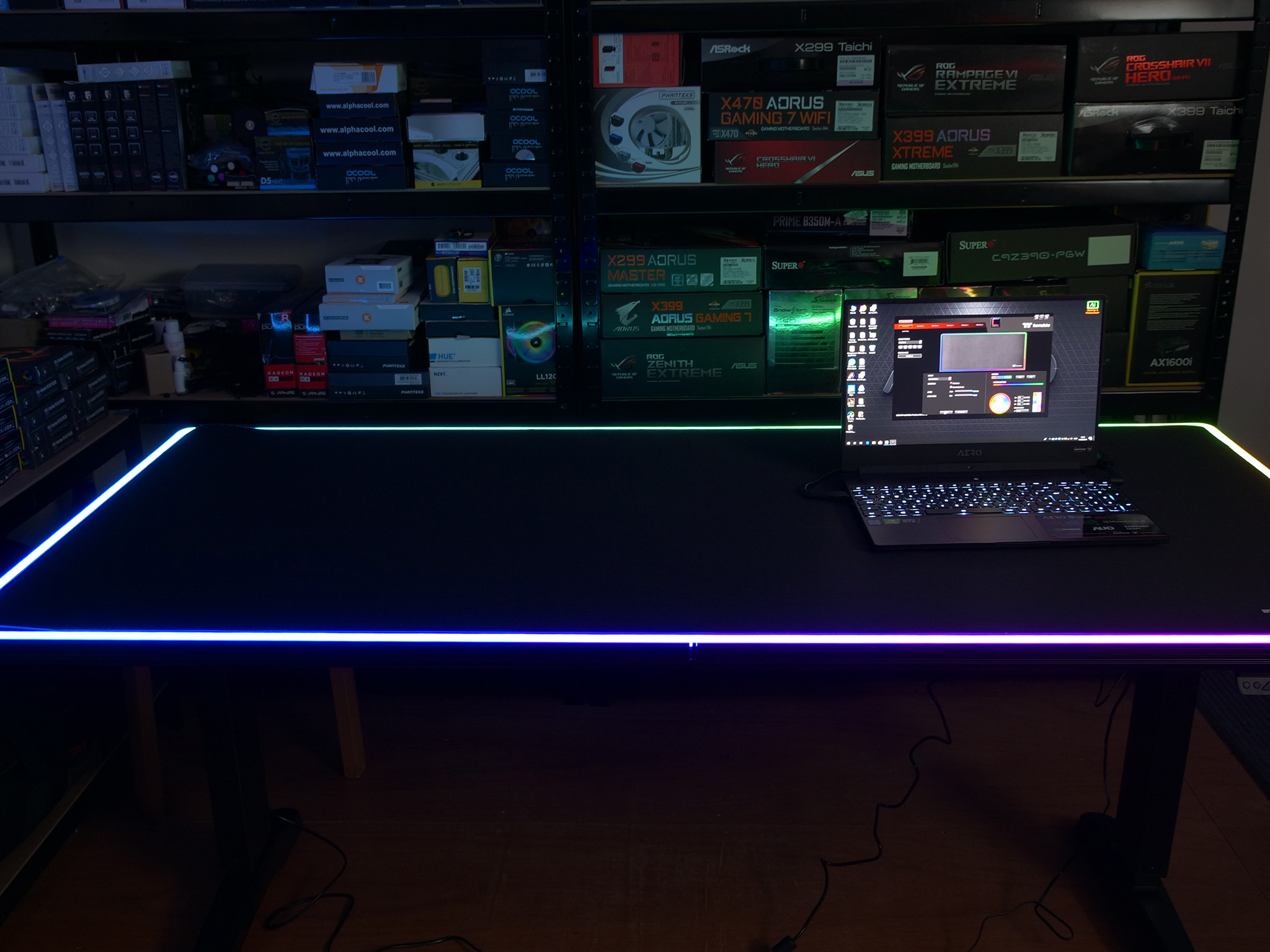 Level 20 BattleStation RGB Gaming Desk