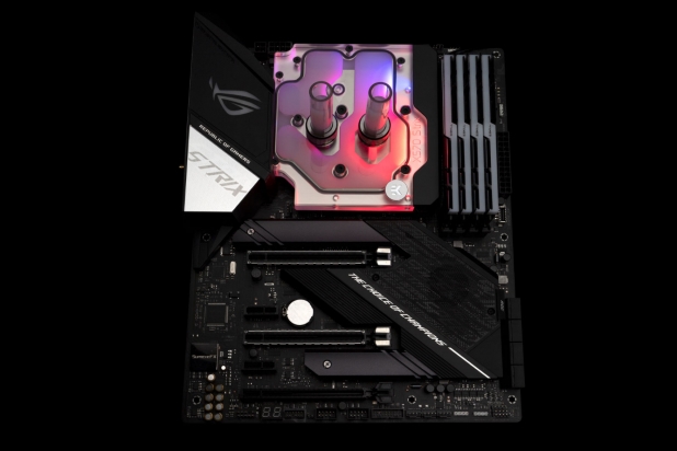 EKWB unveils the Quantum Momentum ROG Strix X570 E D RGB monoblock