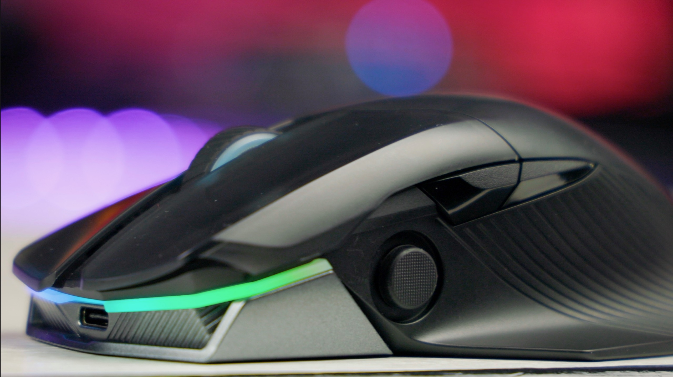 Asus ROG Chakram ergonomic RGB optical Qi gaming mouse with