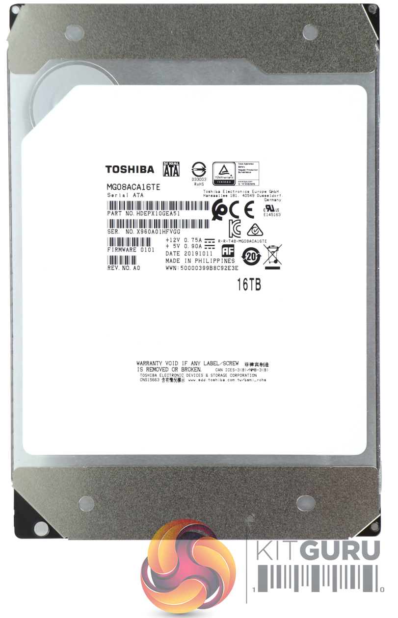 ② Toshiba MG08ACA16TE, HDD 16 To, SATA 6Gb/s