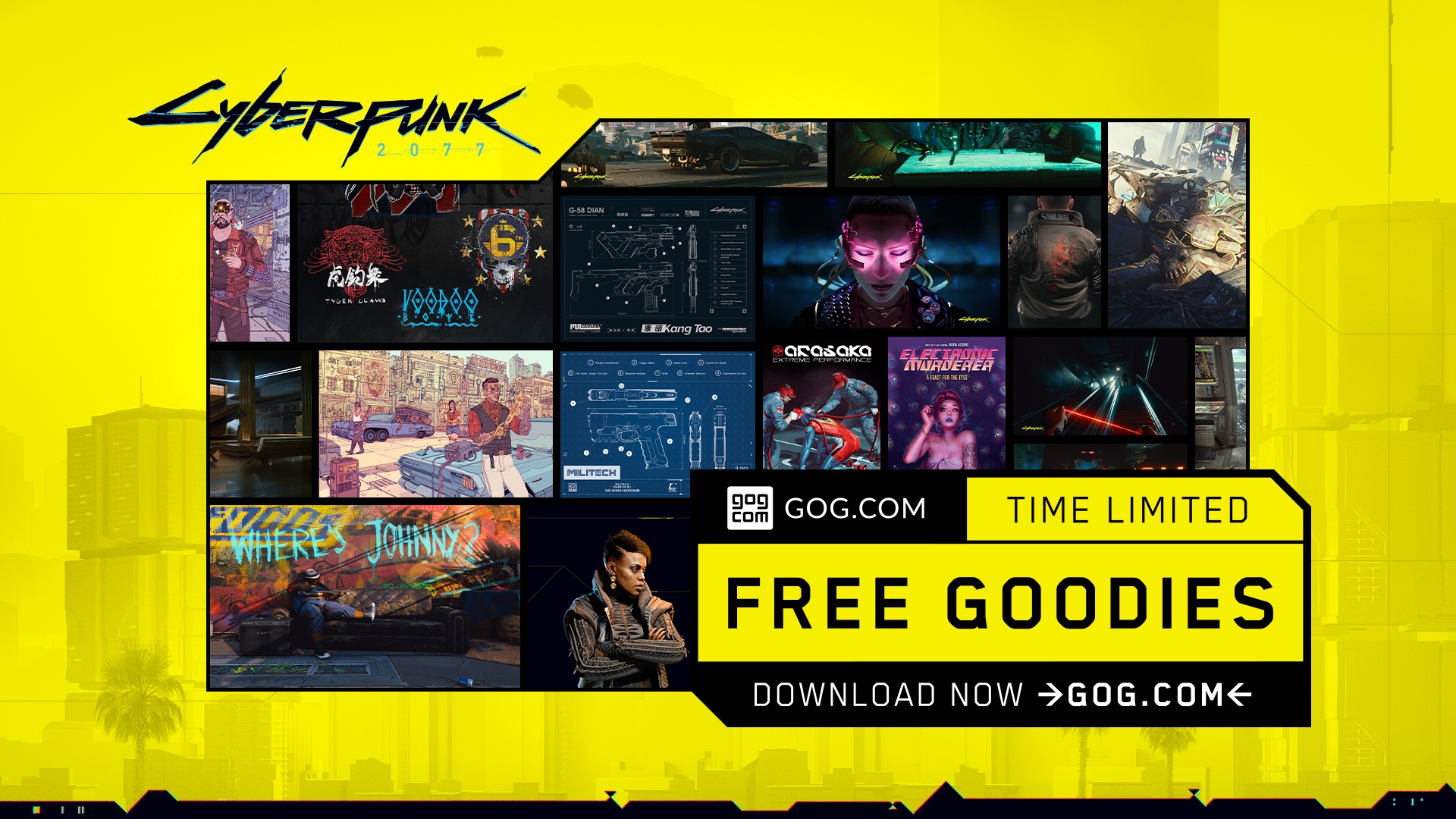Gog Releases Limited Time Cyberpunk 2077 Goodie Pack And Brings