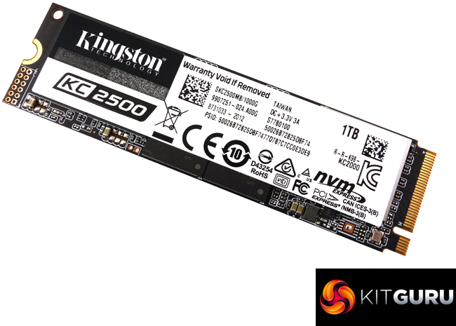 Kingston Technology KC2500 M.2 500 Go PCI Express 3.0 3D TLC NVMe