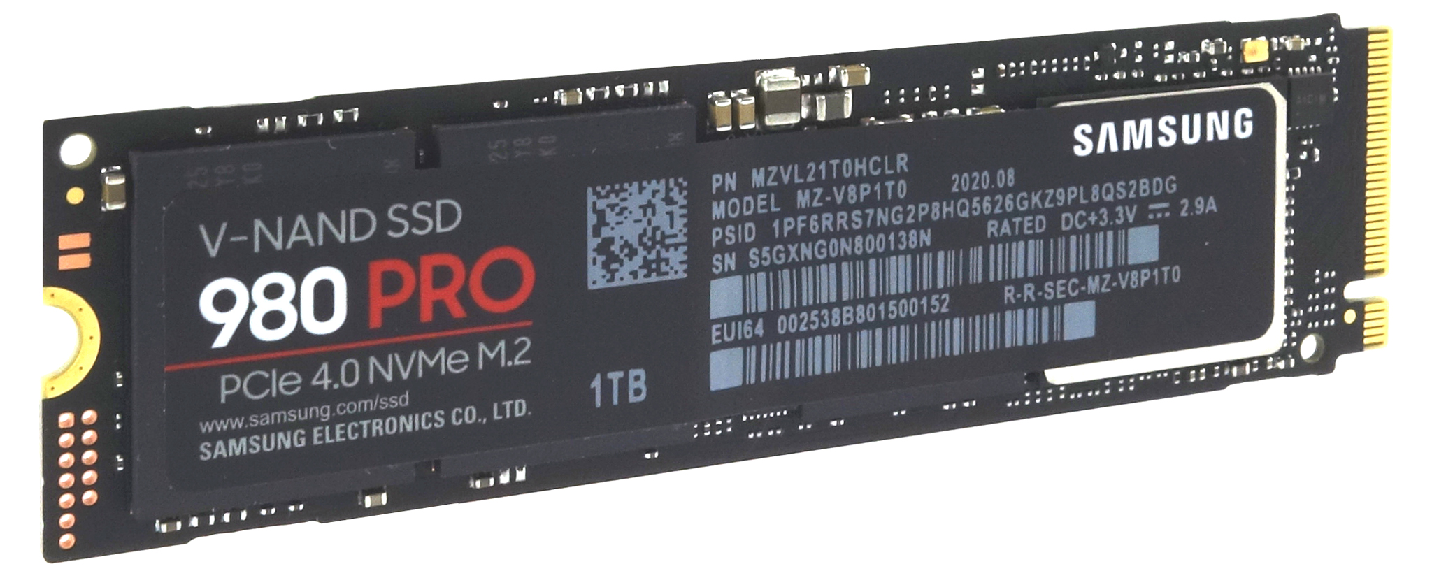 Preview SSD Samsung 980 Pro 1 To : plus de 7000 Mo/sec en lecture