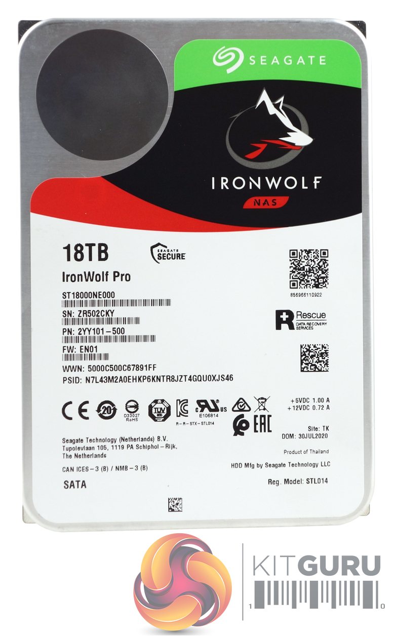 Seagate IronWolf Pro 18TB CMR - ServeTheHome