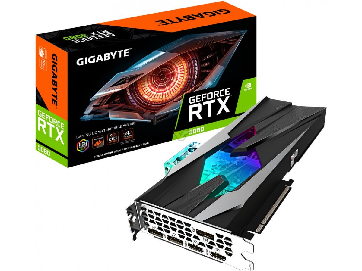 Gigabyte unveils the RTX 3080 Gaming OC WaterForce WB