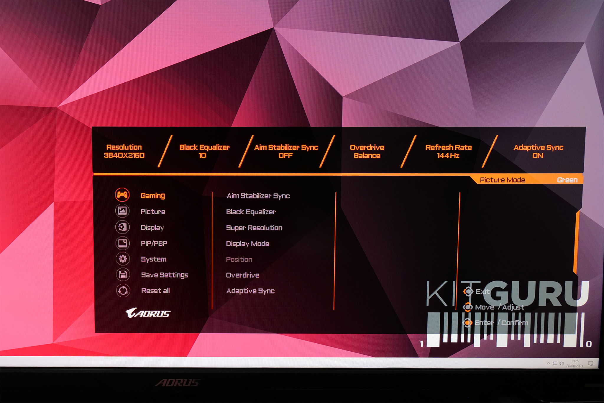 【最終】AORUS FV43U 3840 x 2160 UHDディスプレイ AORUS FV43U Gaming Monitor Key Features | Monitor - GIGABYTE