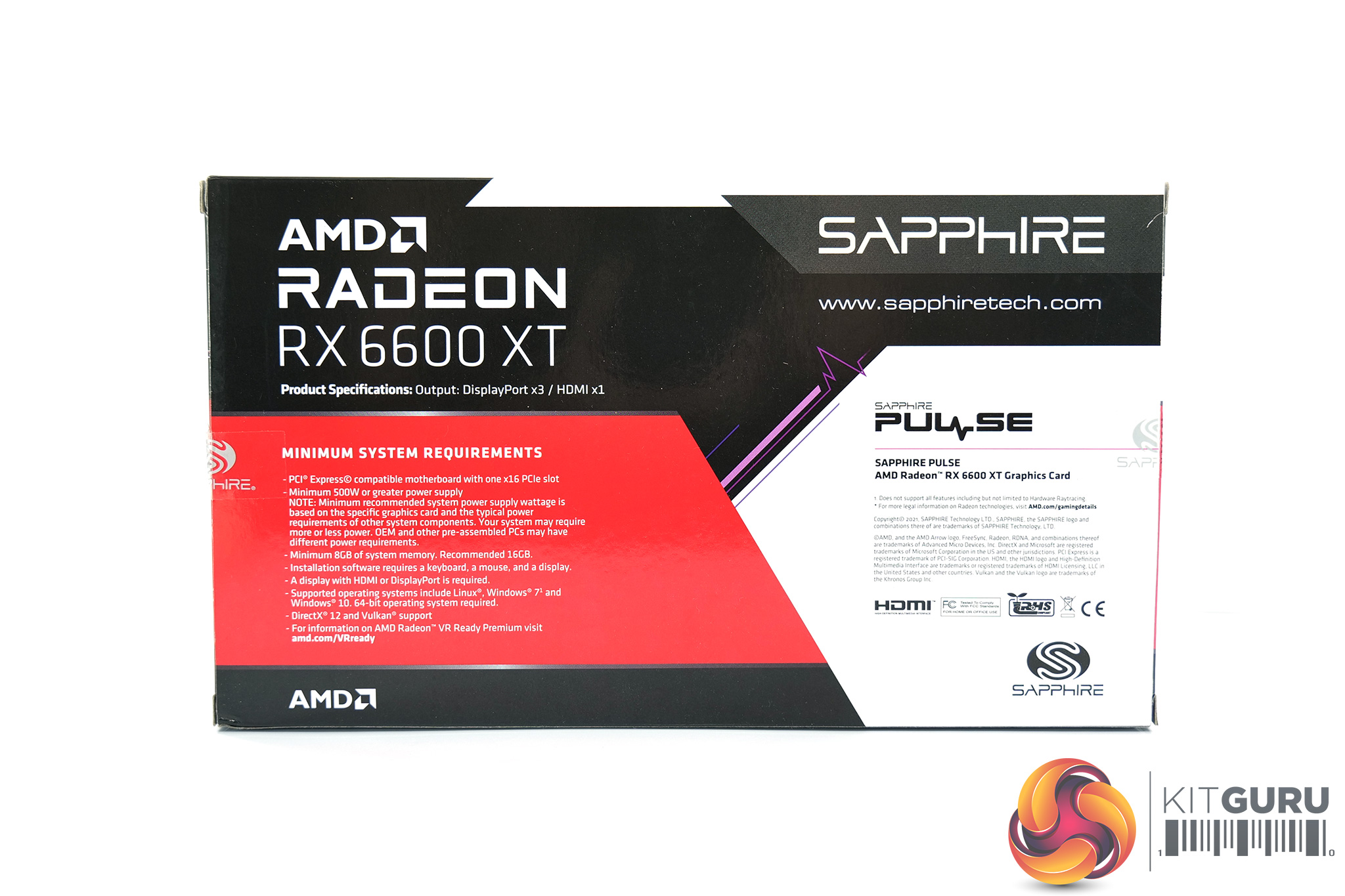 SAPPHIRE PULSE AMD Radeon RX 6600 XT 8GB Graphics Card Review