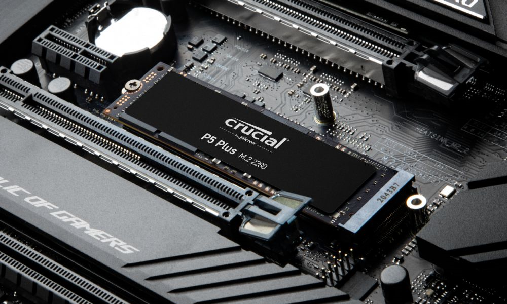 Crucial SSD P5 Plus 2TB 1TB 500GB PCIe 4.0 3D NAND NVMe M.2