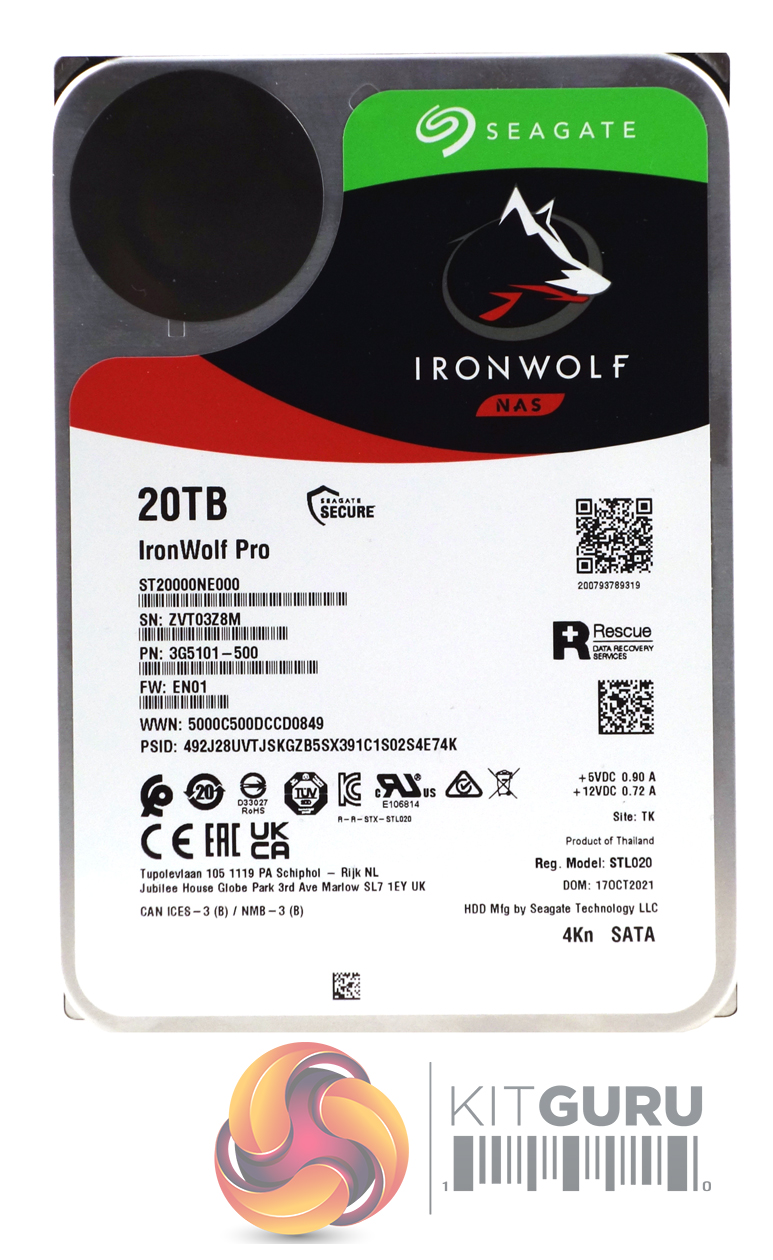 Seagate 20TB Ironwolf Pro HDD Review – New NT Version – NAS Compares