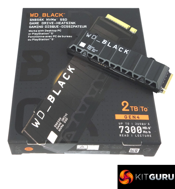 WD Black SN850X with Heatsink 1TB 2TB NVMe SSD speed 7300 MBs