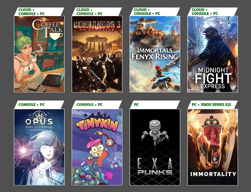 New Xbox Game Pass titles for console and PC announced