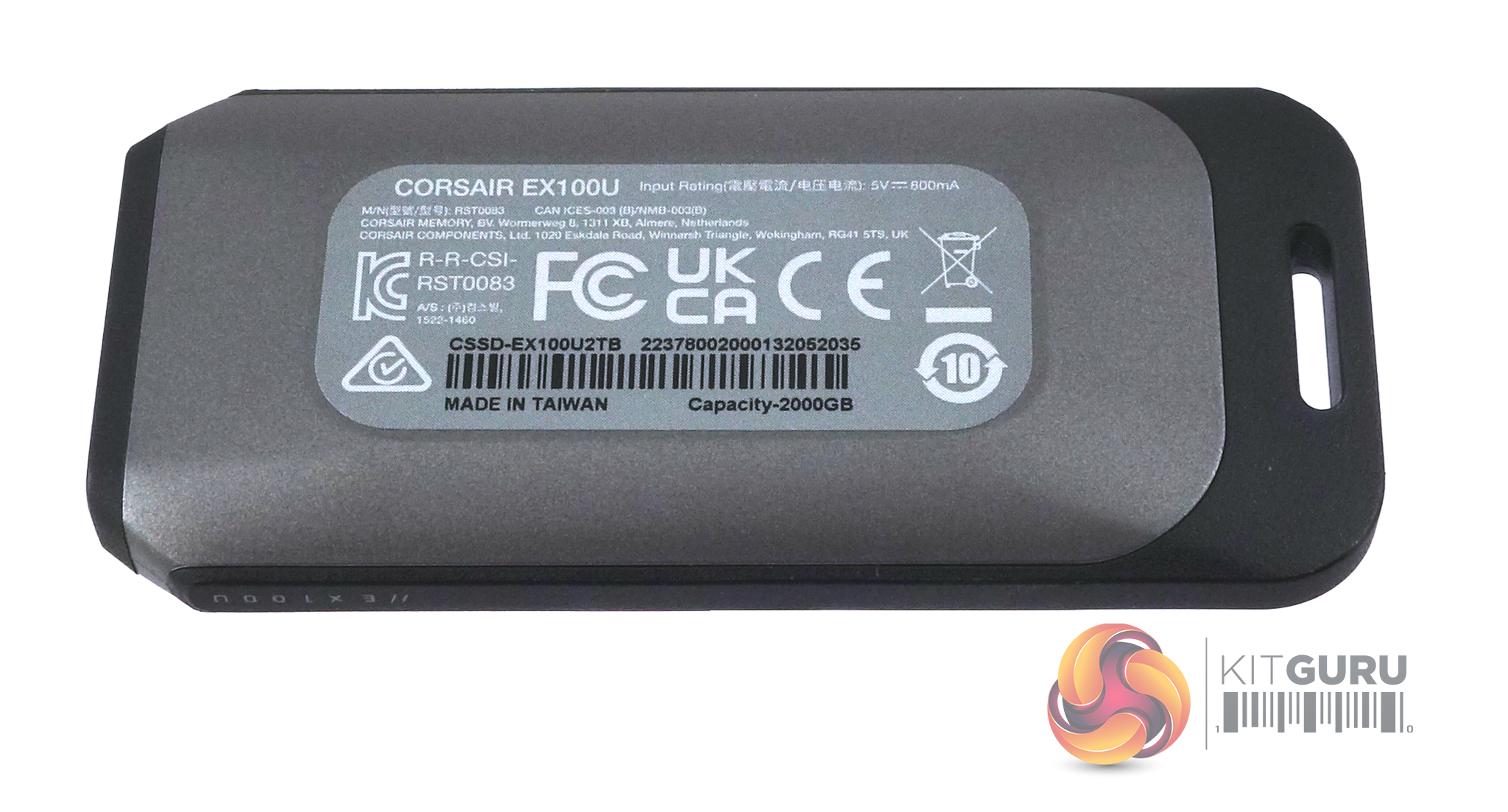 Corsair EX100U 1TB USB 3.2 Gen 2x2 Portable SSD