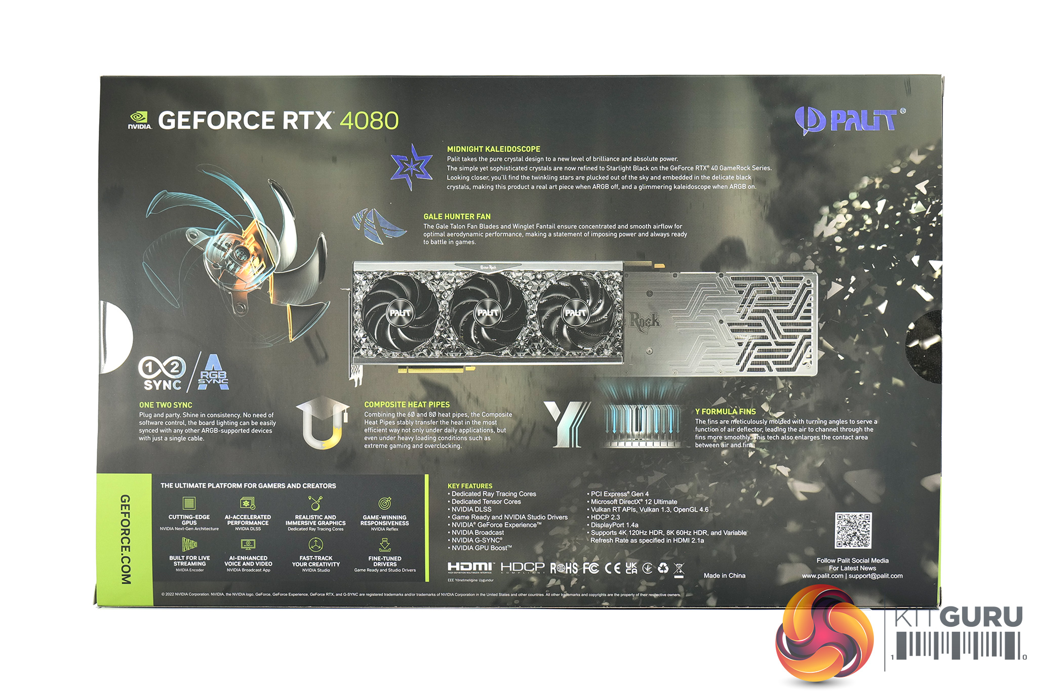 NVIDIA emTek Geforce RTX 4080 GAMEROCK OC D6X 16GB 2505MHz Gaming