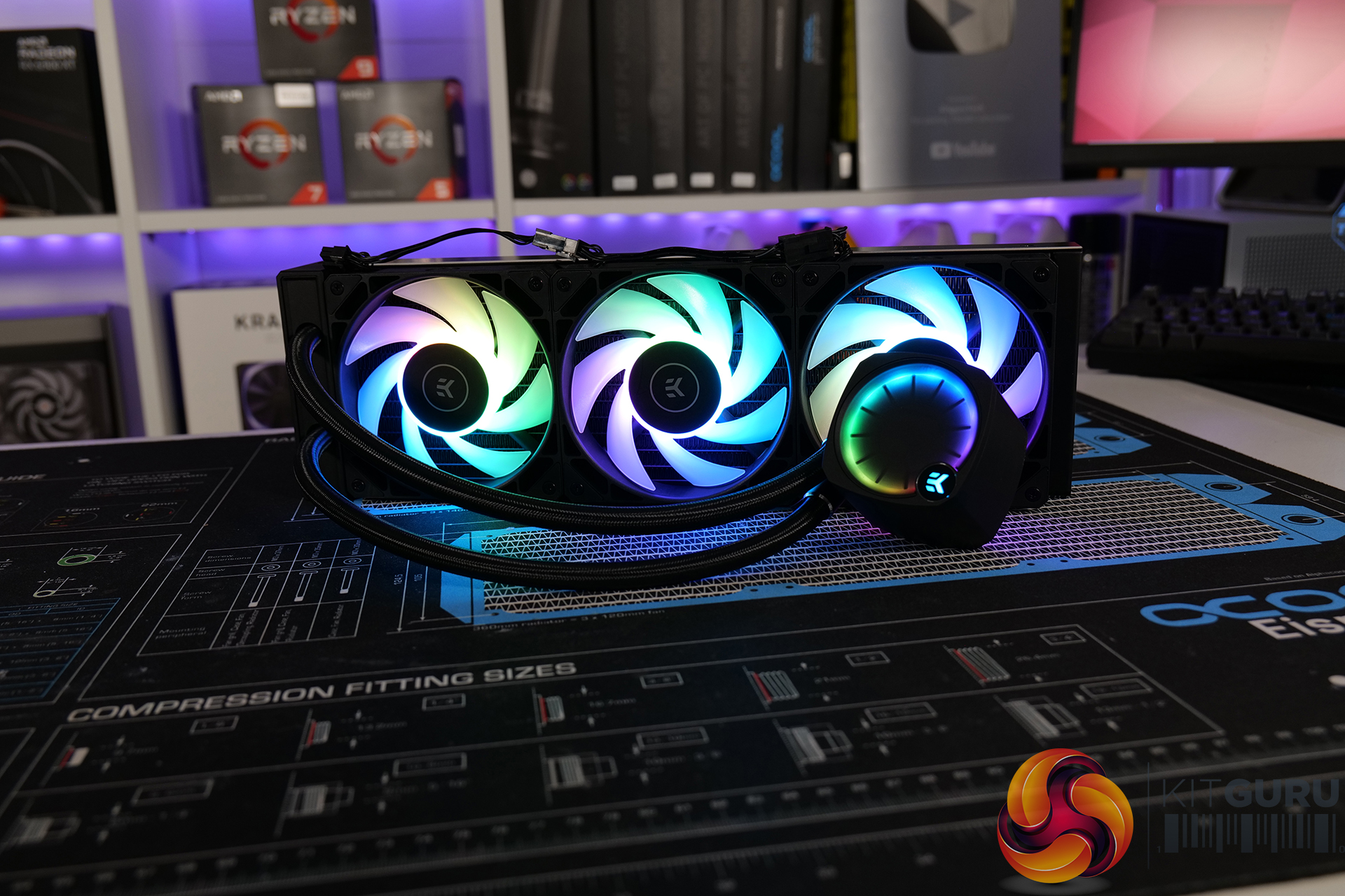 EKWB Nucleus AIO CR360 Lux DRGB CPU Cooler Review KitGuru Part 2