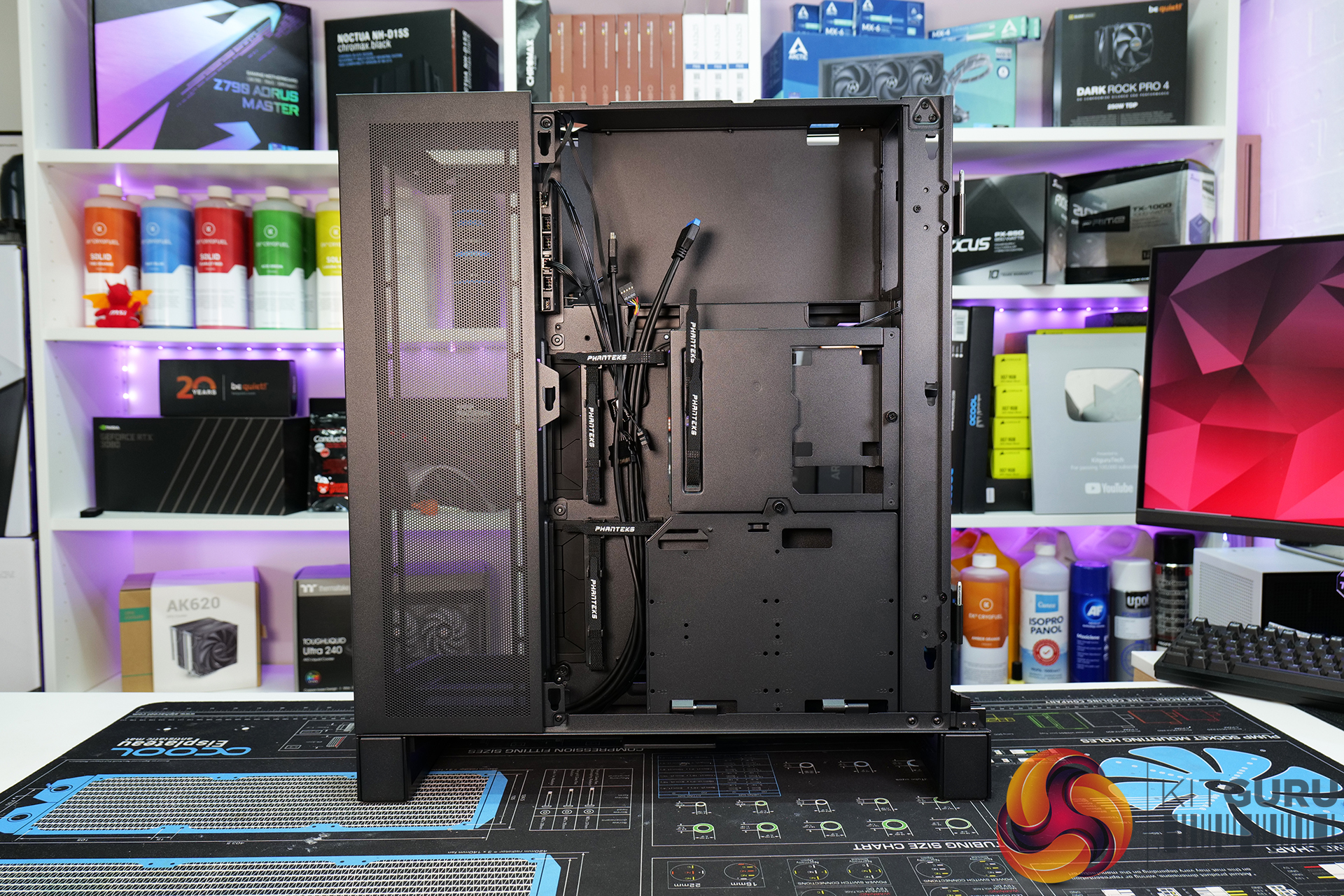 Phanteks NV7, Showcase Full-Tower Chassis, High Airflow Performance,  Integrated D/A-RGB Lighting, Seamless Tempered Glass Design, 12 Fan  Positions, Matte White 