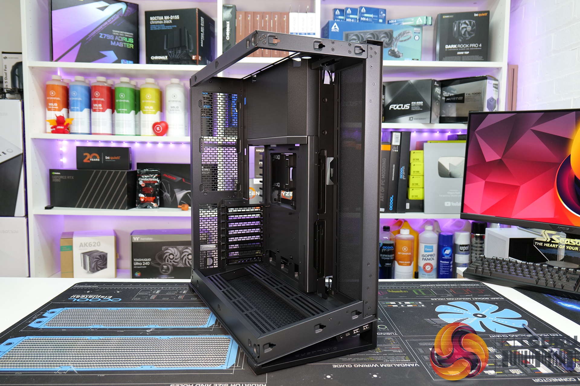 Phanteks NV7, Showcase Full-Tower Chassis, High Airflow Performance,  Integrated D/A-RGB Lighting, Seamless Tempered Glass Design, 12 Fan  Positions, Matte White 