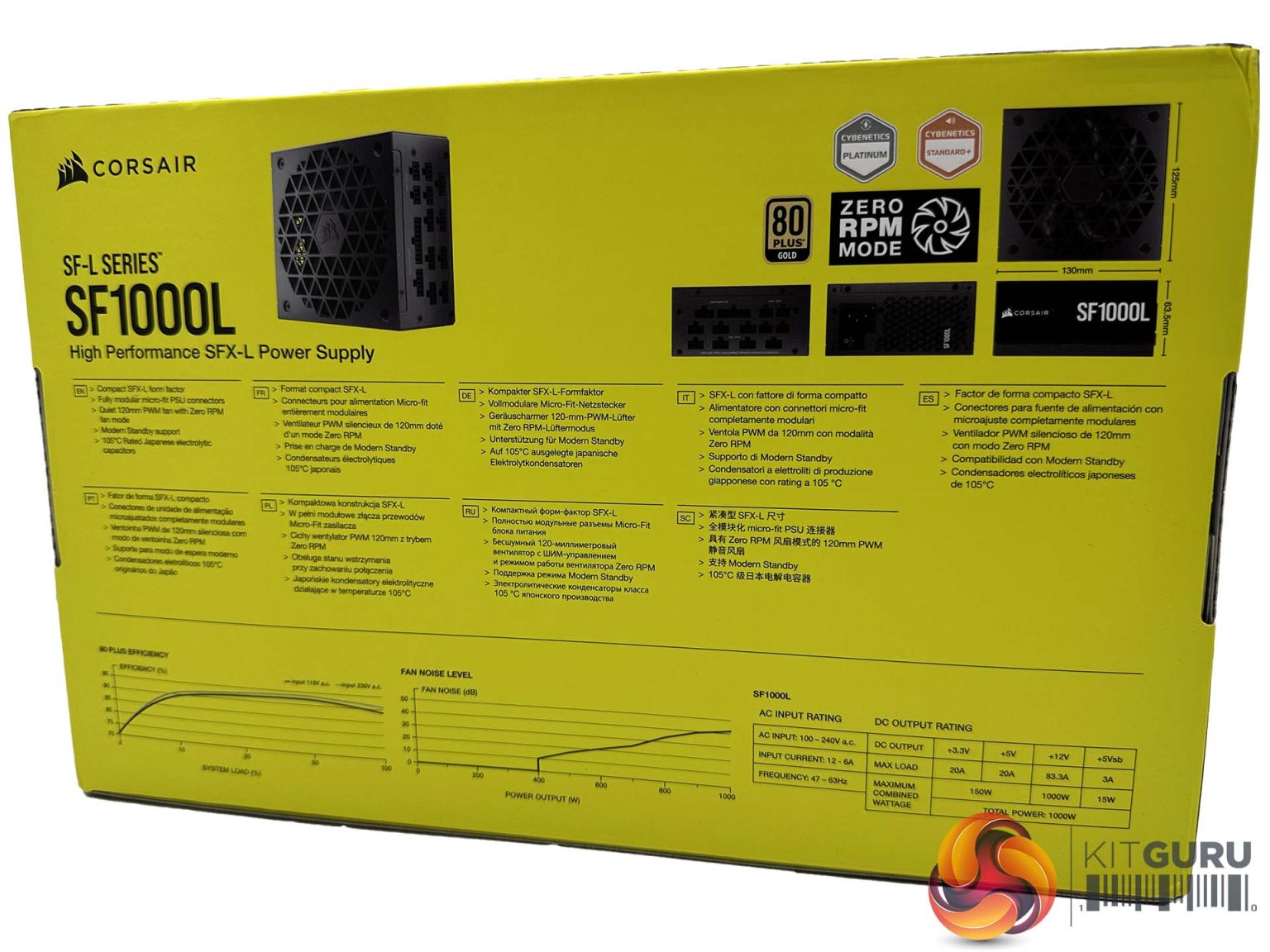 Corsair SF1000L SFXL Power Supply Review KitGuru Part 2