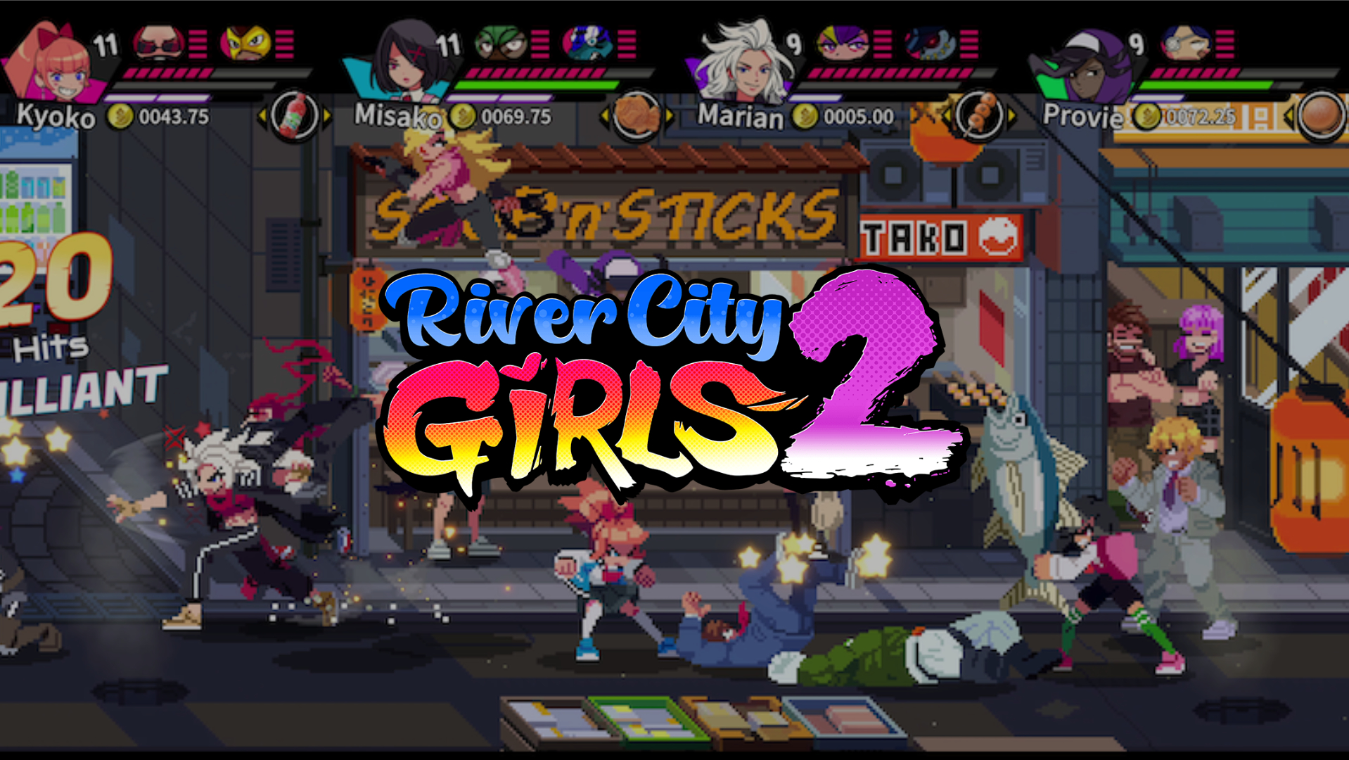 River City Girls 2 update adds 4-player online co-op