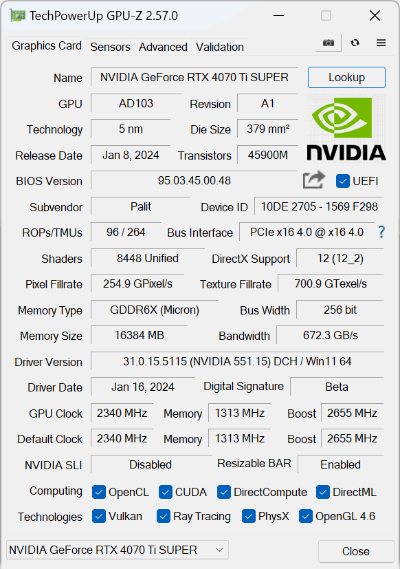 Palit RTX 4070 Ti Super GamingPro White OC Review | KitGuru Palit RTX 4070 Ti Super GamingPro White OC Review | KitGuru