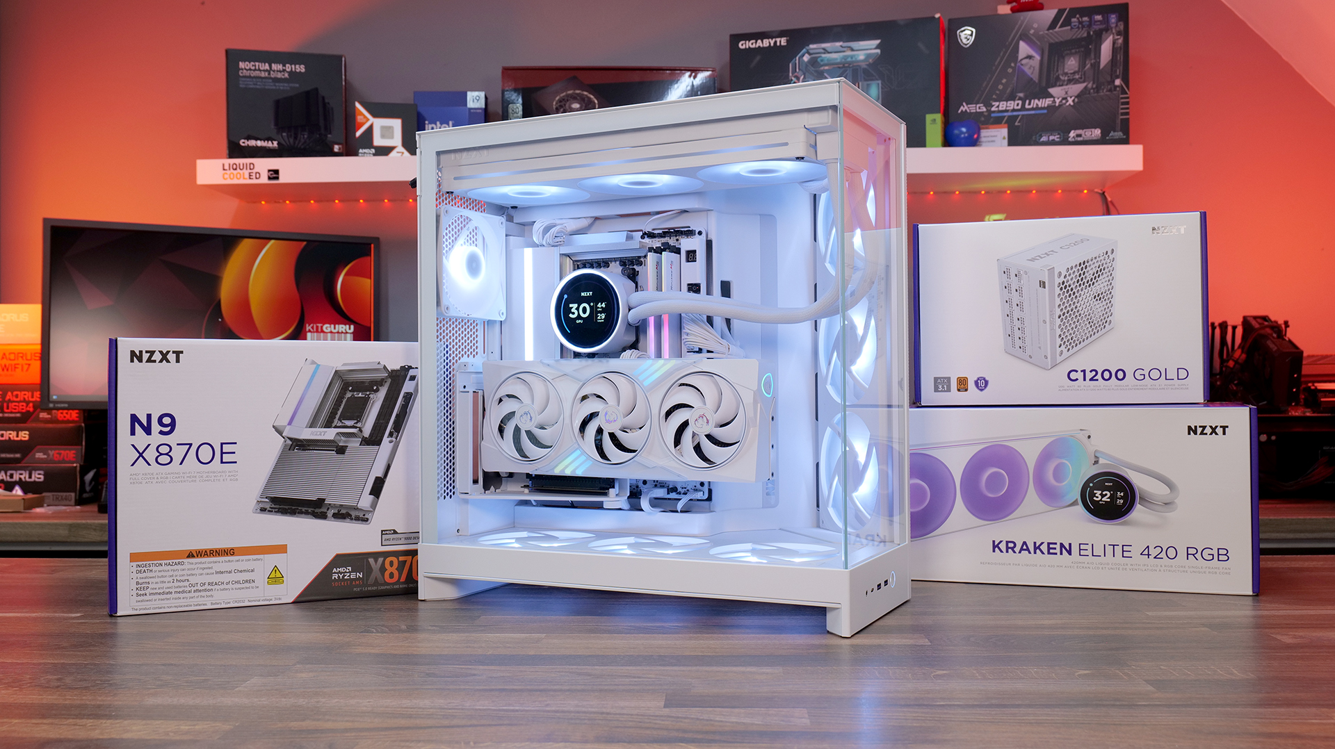 NZXT: Clean White ASMR Build with the H9 Flow RGB+ | KitGuru