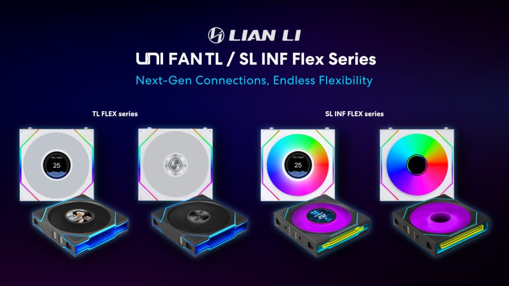 Lian Li launches new UNI FAN FLEX and LCD FLEX PC fan lineup